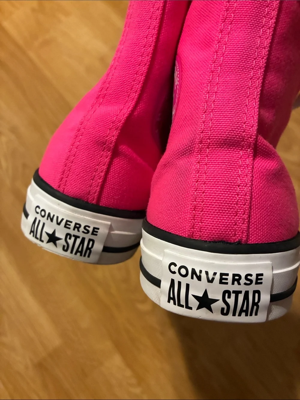Converse Kids High-Top Sneakers in Bright Pink